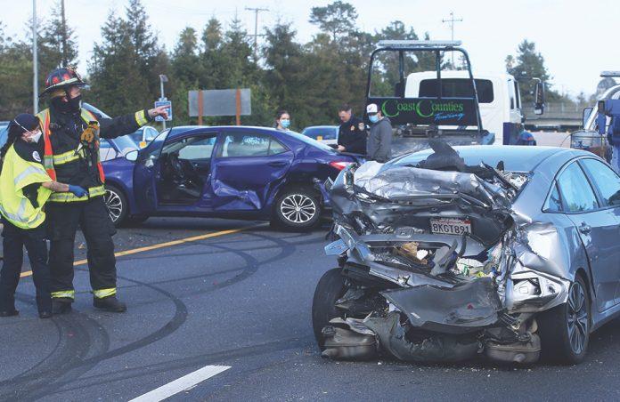 Watsonville man dies after four-vehicle crash on Highway 1