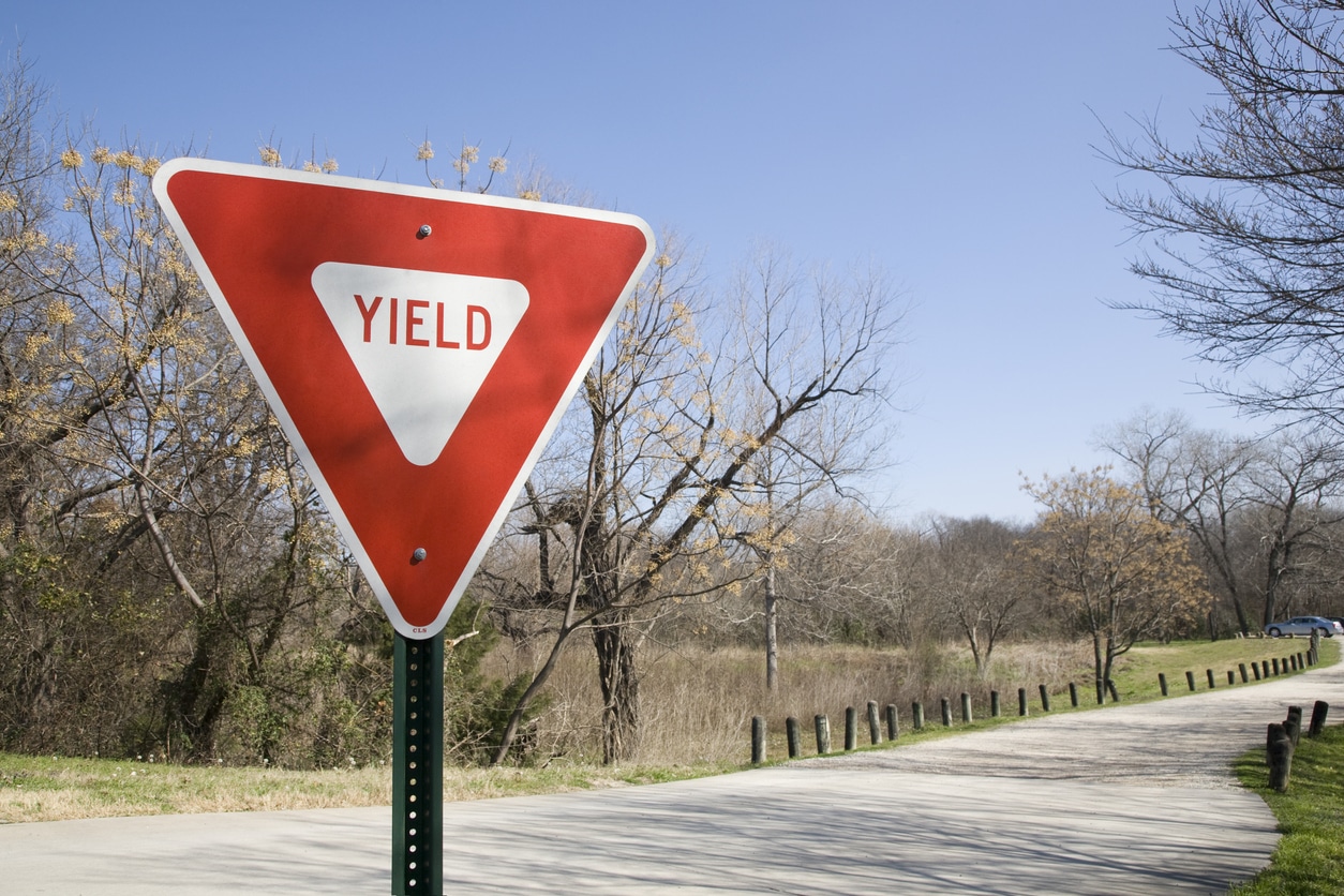 yield road signs