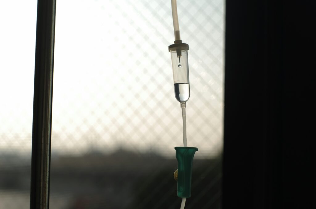 an IV Drips in a hospital