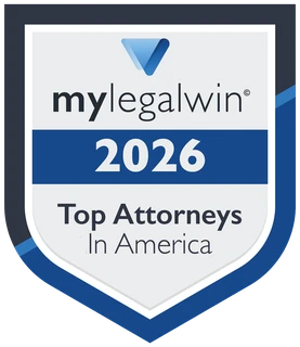 M&Y Personal Injury Lawyers MyLegalWin 2026 Top Attorneys in America badge